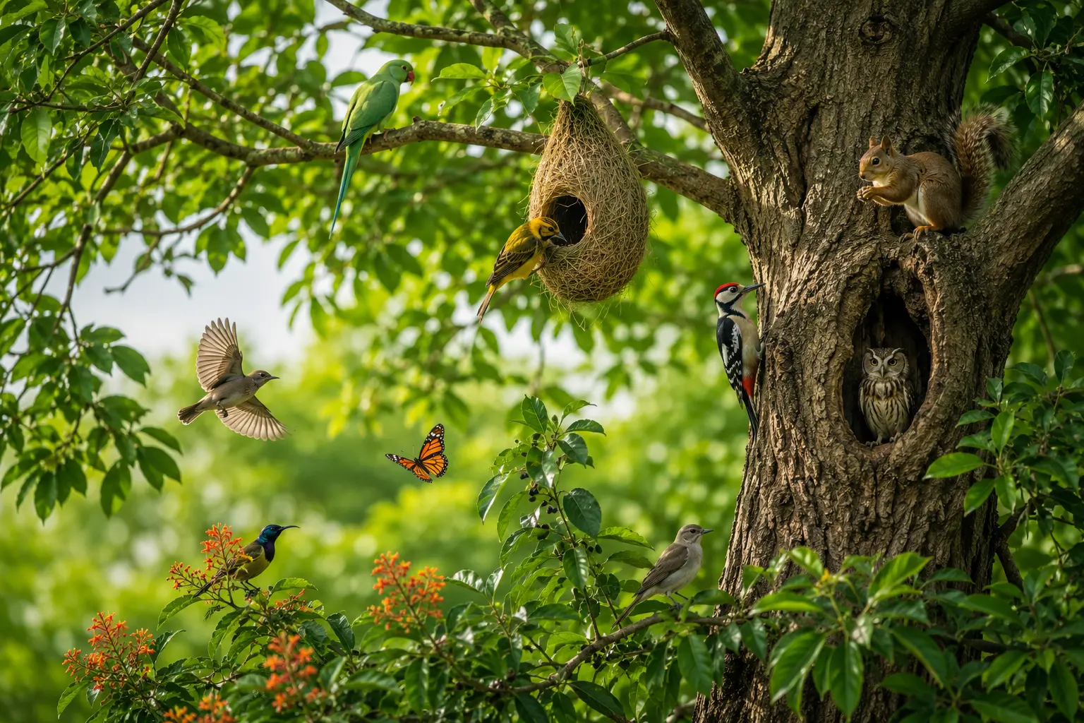 Trees that support wildlife everyday